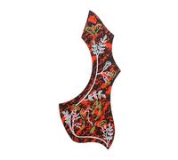 Guitar Pickguards Anti-Scratch Guard Plate Folk Acoustic Guitar Self-Adhesive Scratch Plate Thin Pickguards Easy Install Hummingbirds Flower Pattern