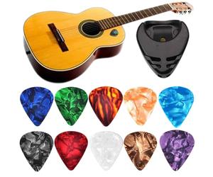 Guitar Picks - 10 Professional Guitar Picks Colorful Guitar Plectrums Choice | Guitars Choose For Guitarists, The Beginning Classical Scraping For Beginner Flat
