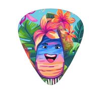 Guitar Picks 108 PCS, Hello Hawaii Printed Funny Guitar Picks for Acoustic Guitar, Electric Guitar, Bass Guitar(0.46,0.71,0.96 mm)