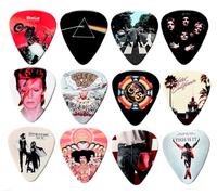 Guitar Picks, 12 Double Sided, 24 Famous Albums