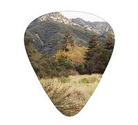 Guitar Picks 12 Pack, 3 Different Thickness Africa Tree Guitar Plectrums With Transparent Plastic Case For Electric Guitar Bass Ukulele Guitar, (Including 0.46mm, 0.71mm, 0.96mm)