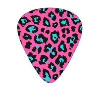 Guitar Picks 12 Pack, 3 Different Thickness Cute Leopard Guitar Plectrums With Transparent Plastic Case For Electric Guitar Bass Ukulele Guitar, (Including 0.46mm, 0.71mm, 0.96mm)