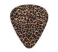Guitar Picks 12 Pack, 3 Different Thickness Cute Leopard Guitar Plectrums With Transparent Plastic Case For Electric Guitar Bass Ukulele Guitar, (Including 0.46mm, 0.71mm, 0.96mm)