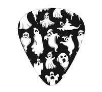 Guitar Picks 12 Pack, 3 Different Thickness Halloween Goth Guitar Plectrums With Transparent Plastic Case For Electric Guitar Bass Ukulele Guitar, (Including 0.46mm, 0.71mm, 0.96mm)