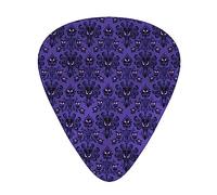 Guitar Picks 12 Pack, 3 Different Thickness Haunted Mansion Guitar Plectrums With Transparent Plastic Case For Electric Guitar Bass Ukulele Guitar, (Including 0.46mm, 0.71mm, 0.96mm)