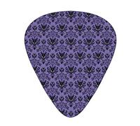Guitar Picks 12 Pack, 3 Different Thickness Haunted Mansion Guitar Plectrums With Transparent Plastic Case For Electric Guitar Bass Ukulele Guitar, (Including 0.46mm, 0.71mm, 0.96mm)