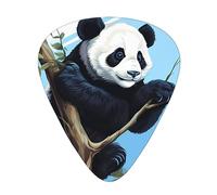 Guitar Picks 12 Pack, 3 Different Thickness Naughty Panda Guitar Plectrums With Transparent Plastic Case For Electric Guitar Bass Ukulele Guitar, (Including 0.46mm, 0.71mm, 0.96mm)