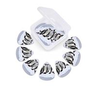 Guitar Picks 12 Pack Antarctica Penguins Print Guitar Pick Holder Personalized Pick Holder Set Guitar Picks for Acoustic Guitars Violin Ukulele Bass