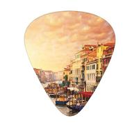 Guitar Picks-12 Pack Beautiful Venice Canal View Pictures Guitar Picks In Three Different Thicknesses, Suitable For Electric Guitar And Band Players