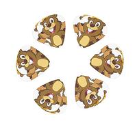 Guitar Picks 12-Pack Cartoon Animated Beaver Guitar Picks For Electric Guitar Acoustic Guitar Various Guitars