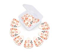 Guitar Picks 12 Pack Cartoon Cat Paw Print Guitar Pick Holder Personalized Pick Holder Set Guitar Picks for Acoustic Guitars Violin Ukulele Bass