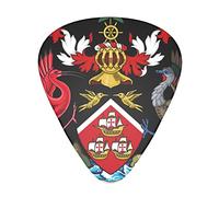 Guitar Picks 12 Pack Coat Of Arms Of Trinidad And Tobago Printed Thin Medium Heavy Plectrums