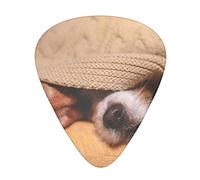 Guitar Picks 12 Pack Dog Jack Russel Terrier 0.46mm/0.71mm/0.96mm Thin Medium Heavy Plectrums