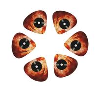 Guitar Picks 12 Pack Fire DVD Print Guitar Pick Holder Personalized Guitar Picks for Acoustic Guitars Violin Ukulele Bass