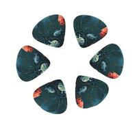 Guitar Picks 12 Pack Fish Talk Art Print Guitar Pick Holder Personalized Guitar Picks for Acoustic Guitars Violin Ukulele Bass