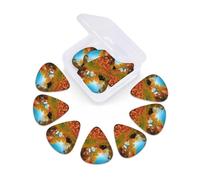Guitar Picks 12 Pack Gallery For Fall Print Guitar Pick Holder Personalized Pick Holder Set Guitar Picks for Acoustic Guitars Violin Ukulele Bass