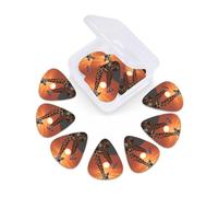 Guitar Picks 12 Pack Giraffe at Sunset Print Guitar Pick Holder Personalized Pick Holder Set Guitar Picks for Acoustic Guitars Violin Ukulele Bass