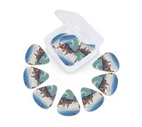 Guitar Picks 12 Pack Grand canal in Italy Print Guitar Pick Holder Personalized Pick Holder Set Guitar Picks for Acoustic Guitars Violin Ukulele Bass