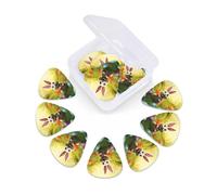 Guitar Picks 12 Pack Happy Easter Day Print Guitar Pick Holder Personalized Pick Holder Set Guitar Picks for Acoustic Guitars Violin Ukulele Bass