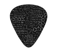 Guitar Picks-12 Pack Includes Thin,Medium & Heavy Gauges,Abstract Science Chemistry For Bass,Electric & Acoustic Guitars