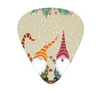 Guitar Picks-12 Pack Includes Thin,Medium & Heavy Gauges,Christmas Gnomes For Bass,Electric & Acoustic Guitars