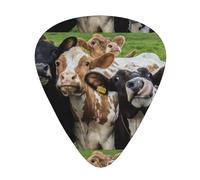 Guitar Picks-12 Pack Includes Thin,Medium & Heavy Gauges,Cow Grassland For Bass,Electric & Acoustic Guitars