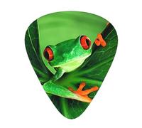 Guitar Picks-12 Pack Includes Thin,Medium & Heavy Gauges,Cute Frog For Bass,Electric & Acoustic Guitars