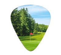 Guitar Picks-12 Pack Includes Thin,Medium & Heavy Gauges,Golf Course Lawn For Bass,Electric & Acoustic Guitars