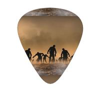 Guitar Picks-12 Pack Includes Thin,Medium & Heavy Gauges,Many Zombie For Bass,Electric & Acoustic Guitars