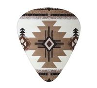 Guitar Picks-12 Pack Includes Thin,Medium & Heavy Gauges,Native American For Bass,Electric & Acoustic Guitars