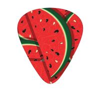 Guitar Picks-12 Pack Includes Thin,Medium & Heavy Gauges,Red Watermelon For Bass,Electric & Acoustic Guitars