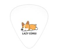 Guitar Picks 12 Pack Lazy Corgi Cute Puppy Sleeping Boys Girls Thin Medium Heavy Plectrums