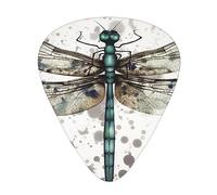 Guitar Picks 12 Pack Modern Dragonfly Printed Personalized Guitar Plectrums For Bass Acoustic Guitar Electric Guitar Includes Thin Medium Heavy Gauges