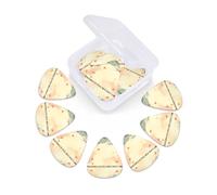 Guitar Picks 12 Pack My Love for You is Forever Print Guitar Pick Holder Personalized Pick Holder Set Guitar Picks for Acoustic Guitars Violin Ukulele Bass