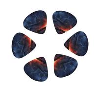 Guitar Picks 12 Pack Night Starry Sky Print Guitar Pick Holder Personalized Guitar Picks for Acoustic Guitars Violin Ukulele Bass