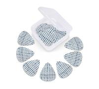 Guitar Picks 12 Pack Polka Dot Blue Pattern Print Guitar Pick Holder Personalized Pick Holder Set Guitar Picks for Acoustic Guitars Violin Ukulele Bass