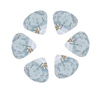 Guitar Picks 12 Pack Snow Falling in The Park Print Guitar Pick Holder Personalized Guitar Picks for Acoustic Guitars Violin Ukulele Bass