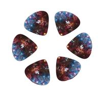 Guitar Picks 12 Pack Starry Night Sky Deep Outer Space Print Guitar Pick Holder Personalized Guitar Picks for Acoustic Guitars Violin Ukulele Bass