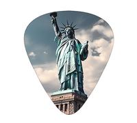 Guitar Picks 12 Pack Statue Of Liberty Printed Personalized Guitar Plectrums For Bass Acoustic Guitar Electric Guitar Includes Thin Medium Heavy Gauges