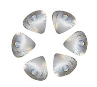Guitar Picks 12 Pack Steampunk Style Brass Fastening Round Print Guitar Pick Holder Personalized Guitar Picks for Acoustic Guitars Violin Ukulele Bass