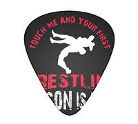 Guitar Picks 12 Pack Touch Me And Your First Wrestling Lesson Three Size Thin Medium Heavy Plectrums