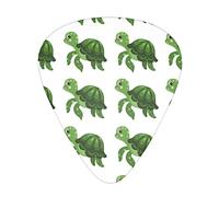 Guitar Picks 12 Pack Turtle Cute Cartoon Printed Thin Medium Heavy Plectrums