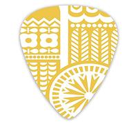 Guitar Picks 12 Pack Universal ABS Guitar Picks,Abstract Bird In Scandinavian Folkloric Style Retro Design Floral Motiffor Acoustic and Electric Guitar