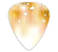 Guitar Picks 12 Pack Universal ABS Guitar Picks,Blurred Background With Brown Color Classy Christmas Design Artwork Printfor Acoustic and Electric Guitar