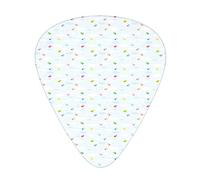 Guitar Picks 12 Pack Universal ABS Guitar Picks,Colorful Birds and Clouds with Valentines Hearts Love Nature Theme Cartoon Animals,for Acoustic and Electric Guitar