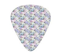 Guitar Picks 12 Pack Universal ABS Guitar Picks,Colorful Lilac Flowers Budding Efflorescence Soulful Spring in The Country,for Acoustic and Electric Guitar