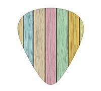 Guitar Picks 12 Pack Universal ABS Guitar Picks,Colorful Old Wooden Planks Timber Texture Rustic Farmhouse Country Home r Print,for Acoustic and Electric Guitar