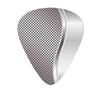 Guitar Picks 12 Pack Universal ABS Guitar Picks,Cool Background with Square Shaped Grid Speaker Featured Industrial Iron Design Print,for Acoustic and Electric Guitar,Silver