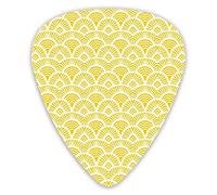 Guitar Picks 12 Pack Universal ABS Guitar Picks,Ethnic Vintage Hand Drawn Style Shaded Oriental Patterns Geometric Lines Motifsfor Acoustic and Electric Guitar