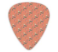 Guitar Picks 12 Pack Universal ABS Guitar Picks,Exotic Aztec Birds Pattern Geometric Abstract Illustration Boho Traditionalfor Acoustic and Electric Guitar